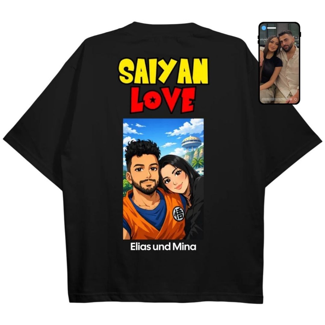 Saiyan Love Oversize Shirt