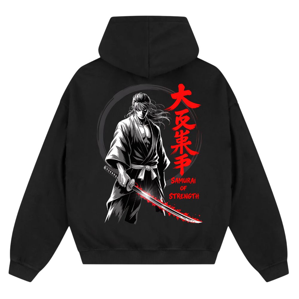 Samurai Oversize Zipper Hoodie