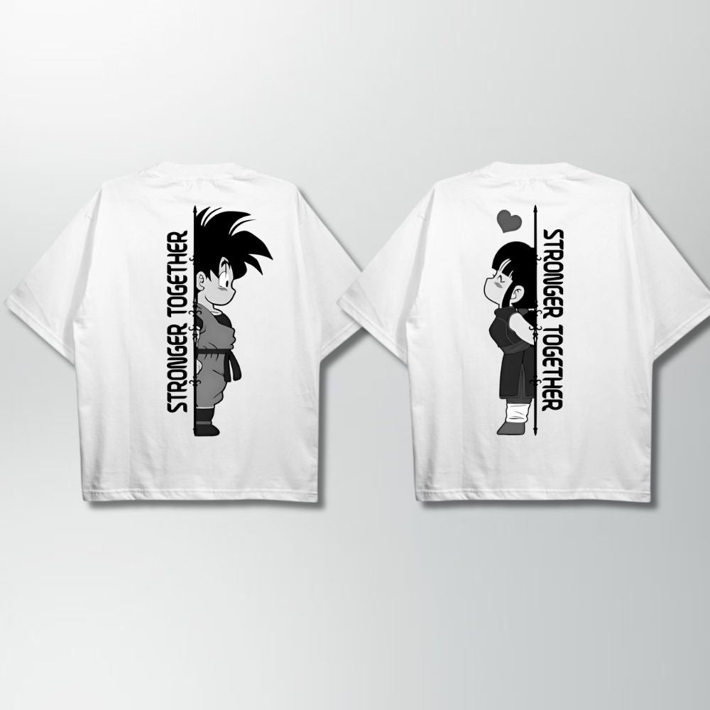 Stronger Together Goku Chichi Oversize Shirt