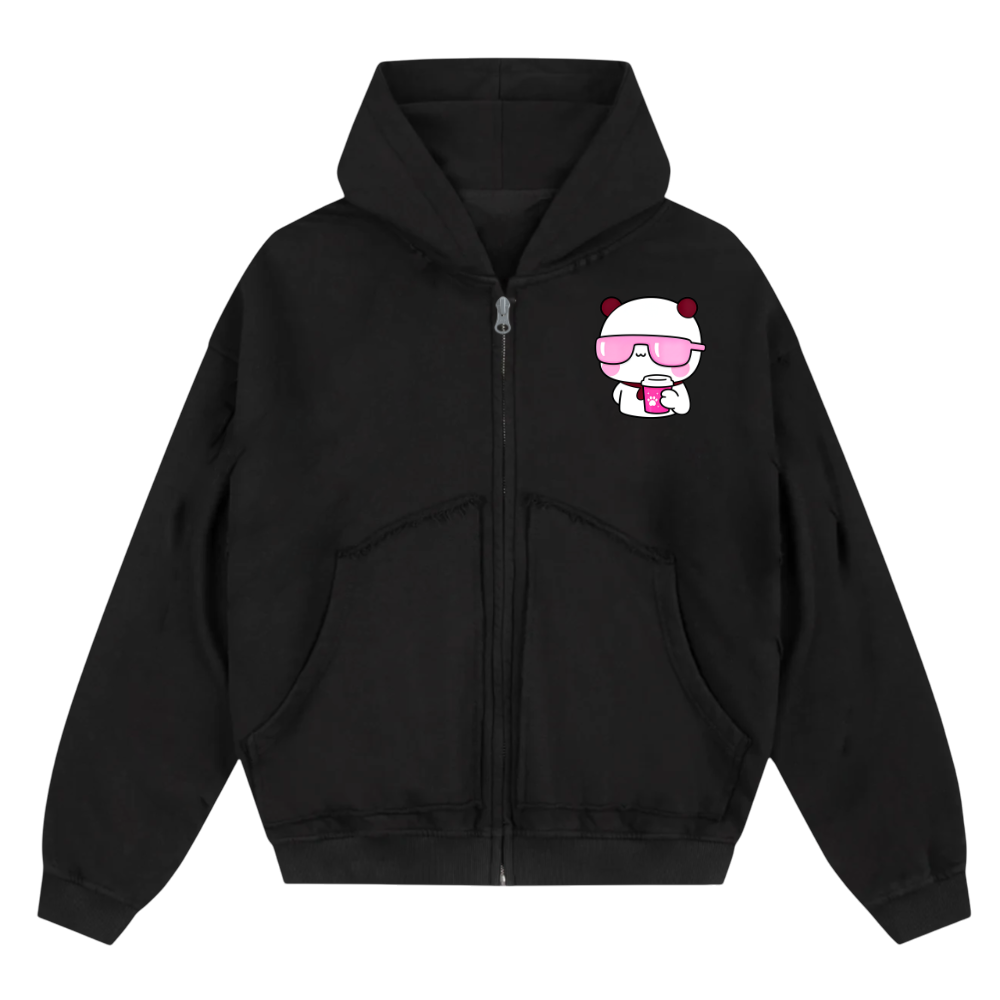 Puffy Oversize Zipper Hoodie