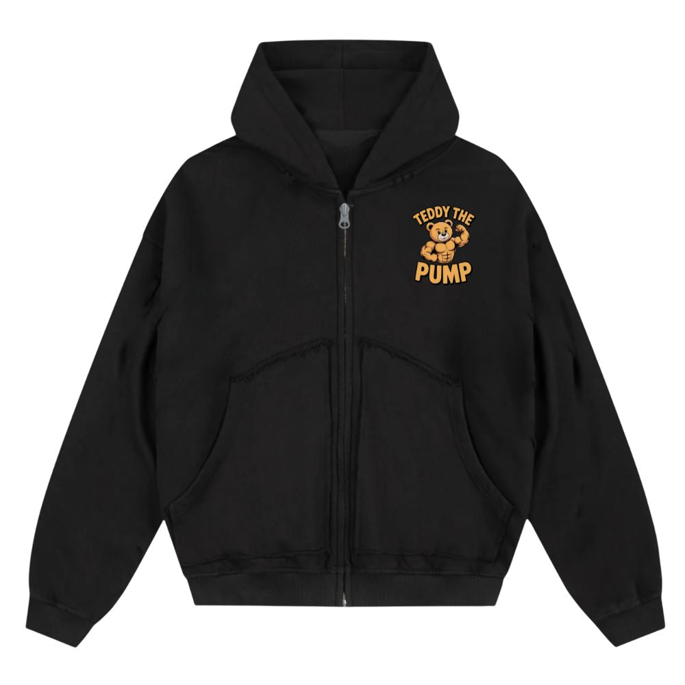 Teddy The Pump Oversize Zipper Hoodie
