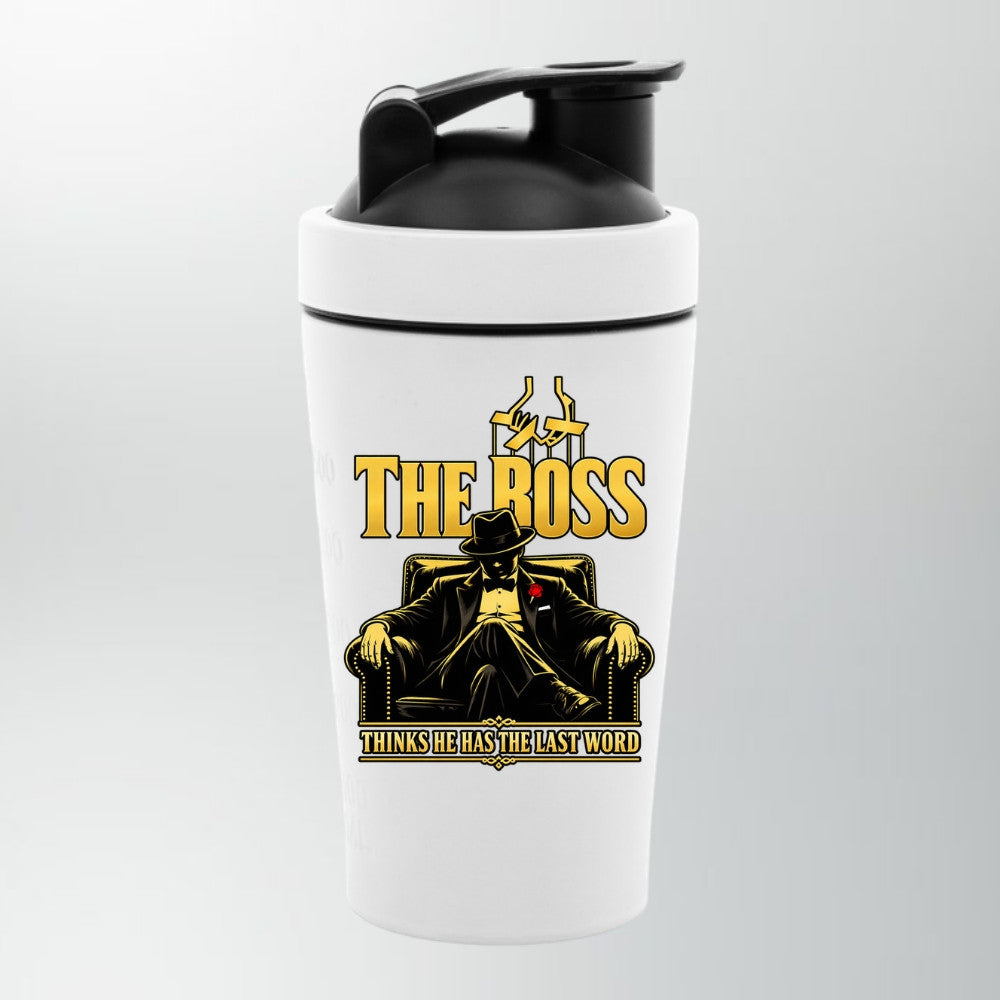 THE BOSS Edelstahl Shaker Weiß