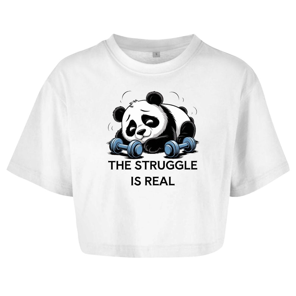 The Struggle Is Real Oversize Crop Top