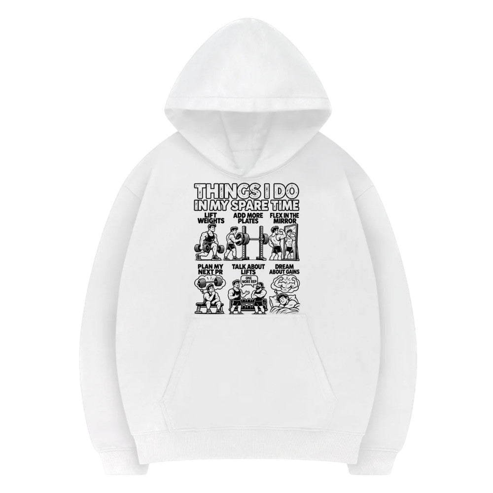 THINGS I DO Premium Hoodie Weiß