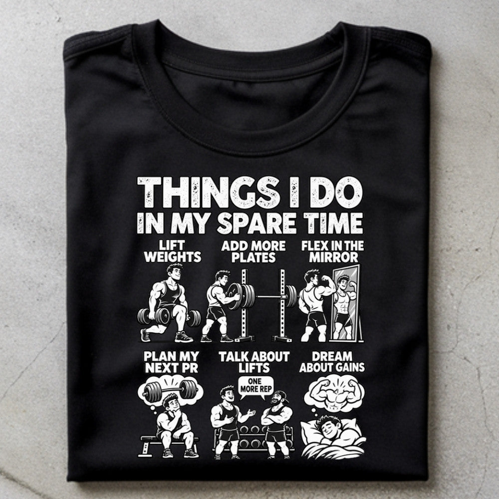 THINGS I DO Premium Shirt Schwarz