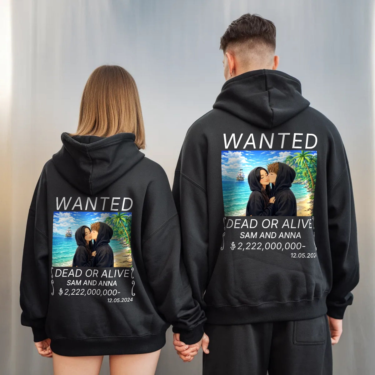 Wanted Hoodie Personalisiert