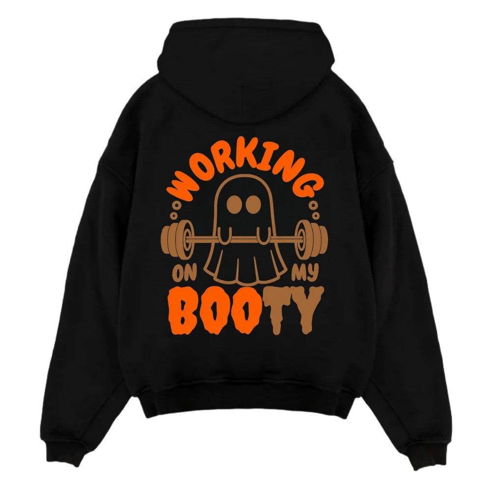 Working Booty Oversize Hoodie Schwarz