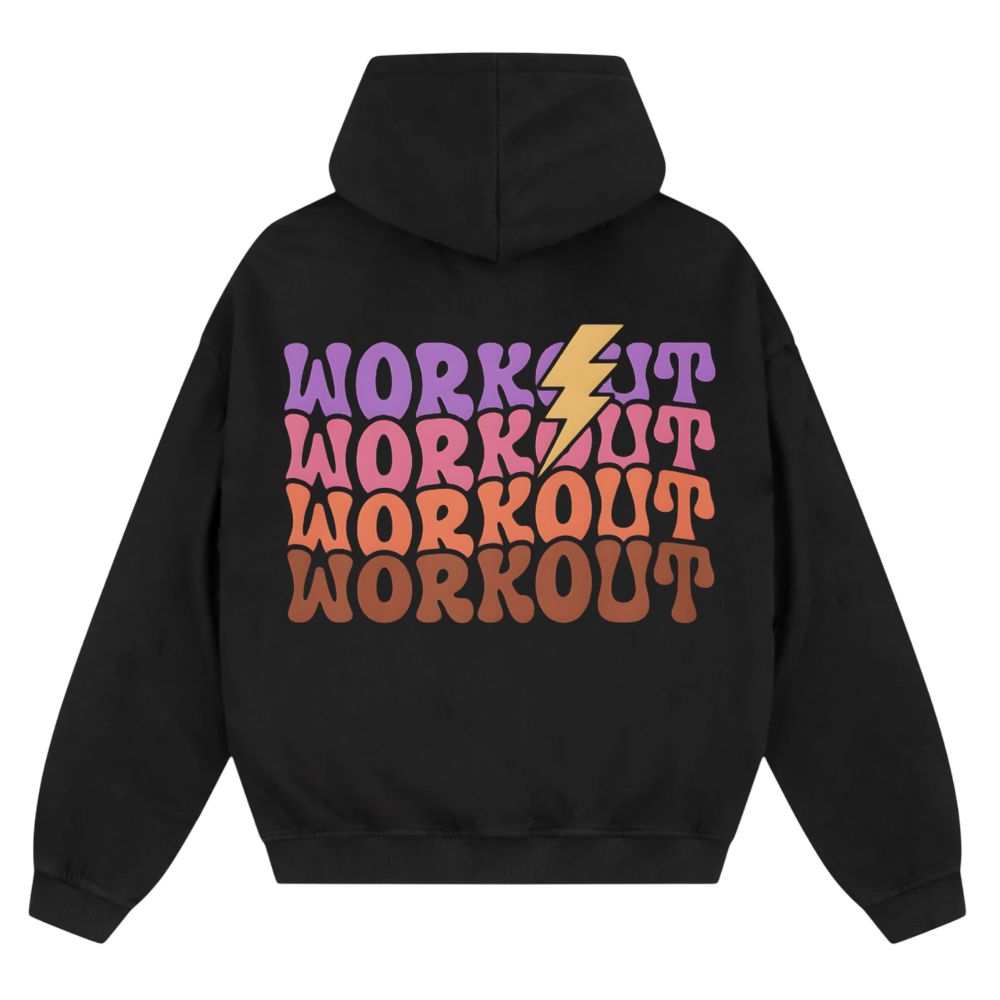 Workout Oversize Zipper Hoodie