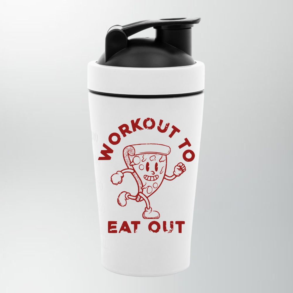 Workout To Eat Out Edelstahl Shaker