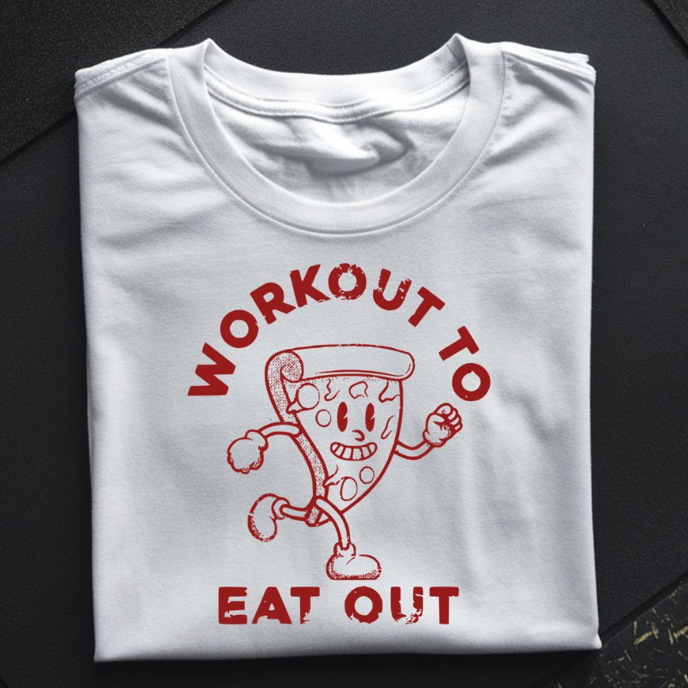 Workout To Eat Out Oversize Shirt