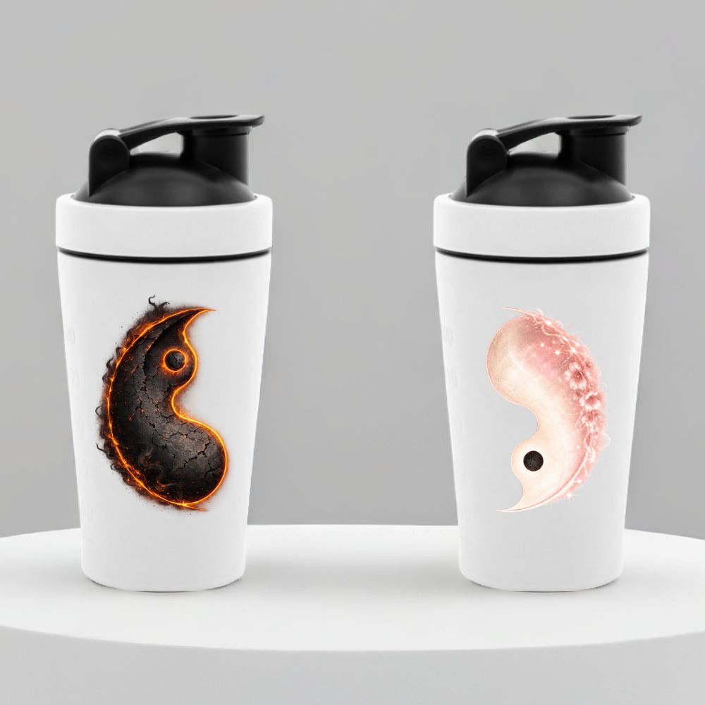 Yin Yang Couple Edelstahl Shaker