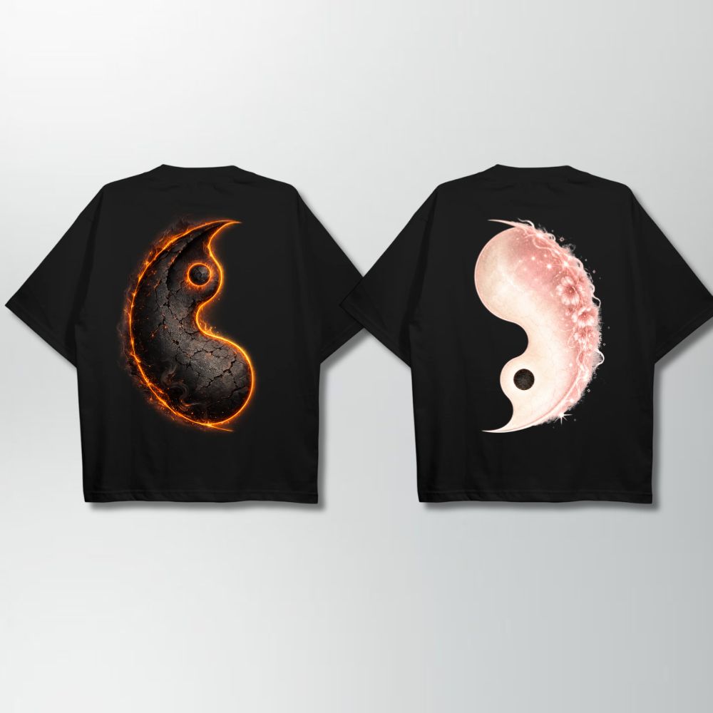 Yin Yang Couple Oversize Shirt