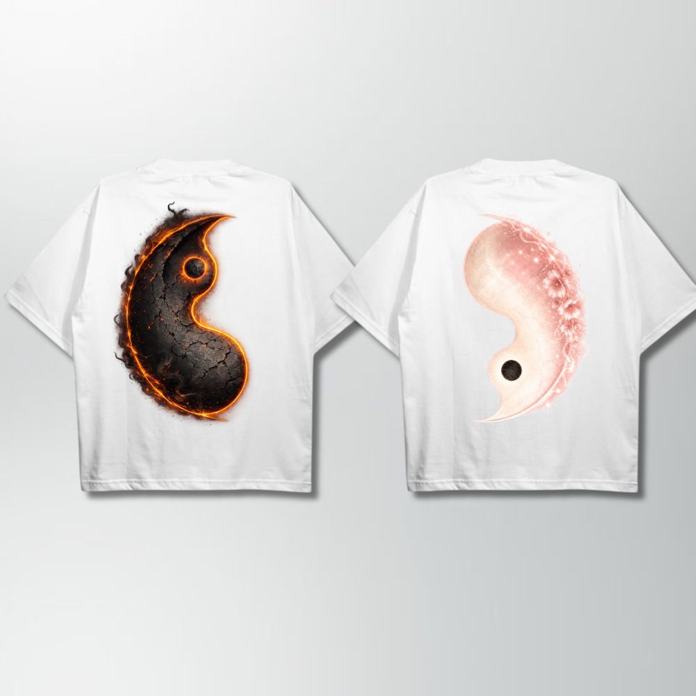 Yin Yang Couple Oversize Shirt